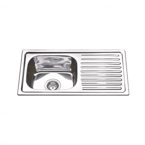 WL-7545 Top Sale Polish Stainless Steel Kitchen Sink 75*45CM 