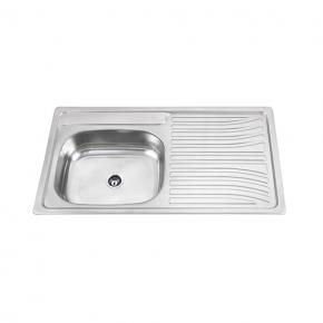 WL-9050A Four Faucet Hole Polish Finish South America Hot Selling Kitchen Sink