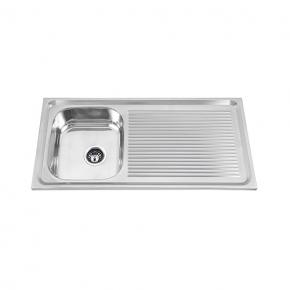 WL-9050D Single Bowl Single Drainboard Factory Directly Sell Stainless Steel Kitchen Sink