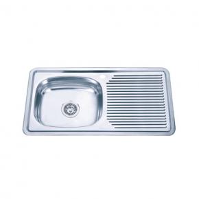 WL-9449 Peru Hot Sell Single Bowl Single Drainer Kitchen Sink
