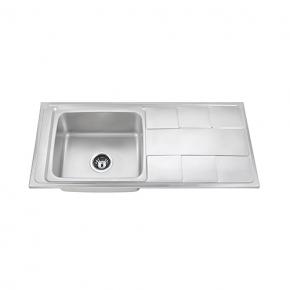 WL-10046H Square Shape One Bowl One Drain Stainless Steel Kitchen Sink