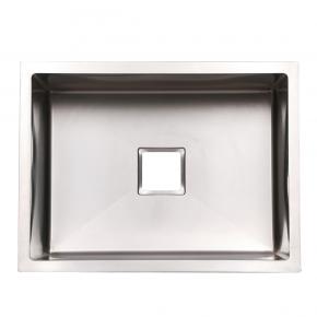 304 Square Hole Single Bowl Undermout Handmade Kitchen Stainless Steel Sink R10 Small Corner